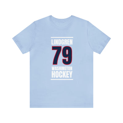Lindgren 79 Washington Hockey Navy Vertical Design Unisex T-Shirt
