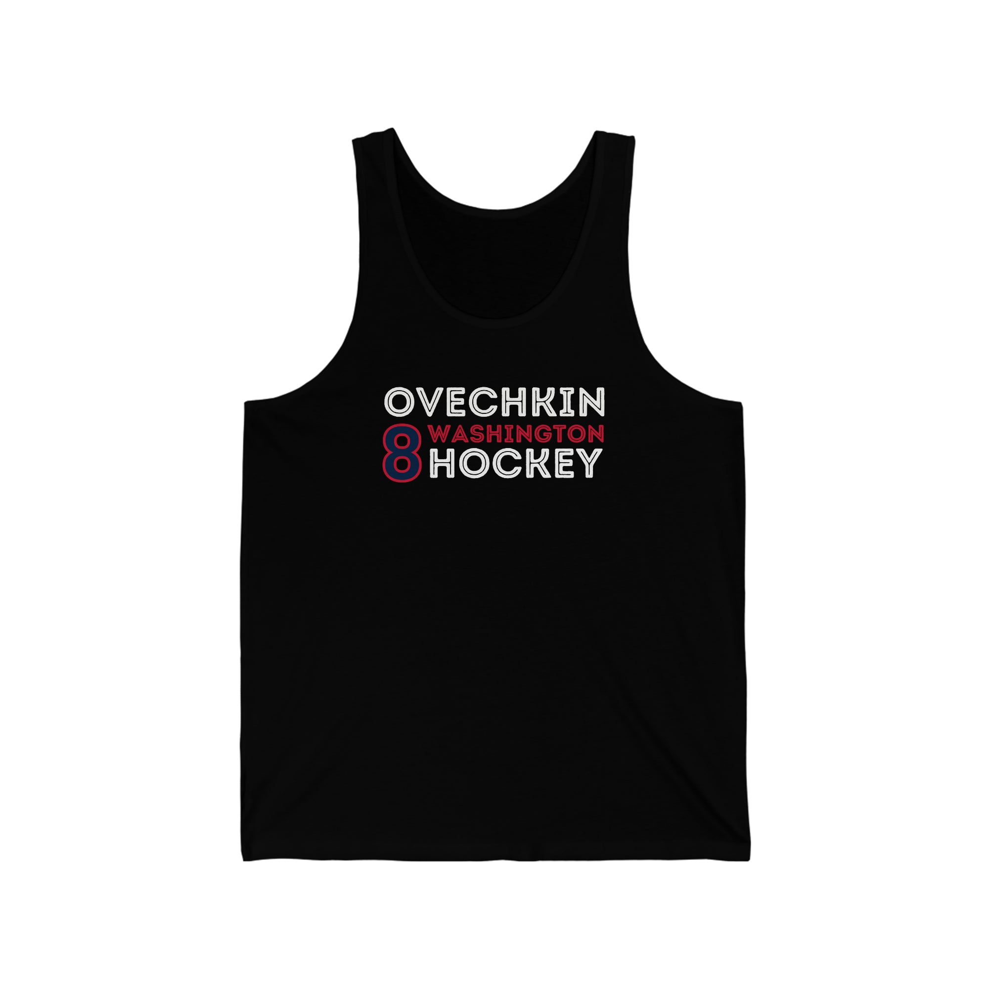 Ovechkin 8 Washington Hockey Grafitti Wall Design Unisex Jersey Tank Top