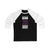 Dowd 26 Washington Hockey Navy Vertical Design Unisex Tri-Blend 3/4 Sleeve Raglan Baseball Shirt