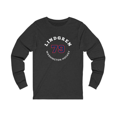 Lindgren 79 Washington Hockey Number Arch Design Unisex Jersey Long Sleeve Shirt