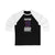 Backstrom 19 Washington Hockey Navy Vertical Design Unisex Tri-Blend 3/4 Sleeve Raglan Baseball Shirt
