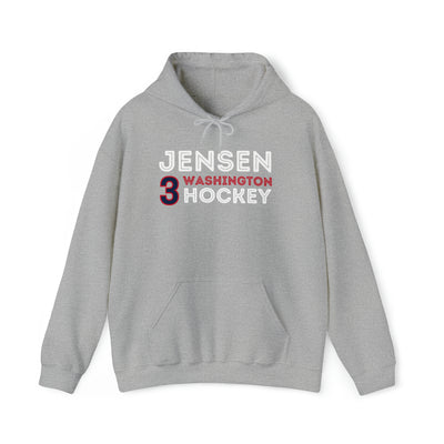 Jensen 3 Washington Hockey Grafitti Wall Design Unisex Hooded Sweatshirt