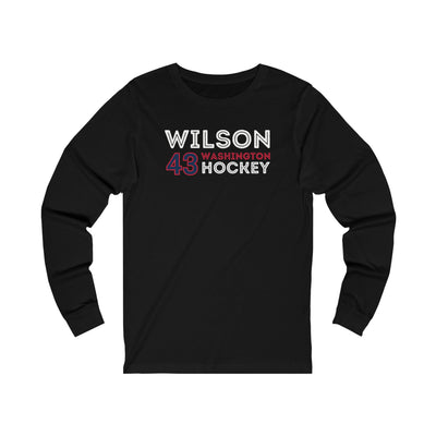 Wilson 43 Washington Hockey Grafitti Wall Design Unisex Jersey Long Sleeve Shirt