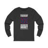Fehervary 42 Washington Hockey Navy Vertical Design Unisex Jersey Long Sleeve Shirt