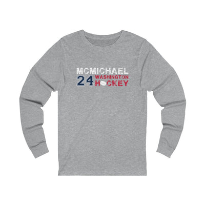 McMichael 24 Washington Hockey Unisex Jersey Long Sleeve Shirt