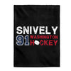 Snively 91 Washington Hockey Velveteen Plush Blanket