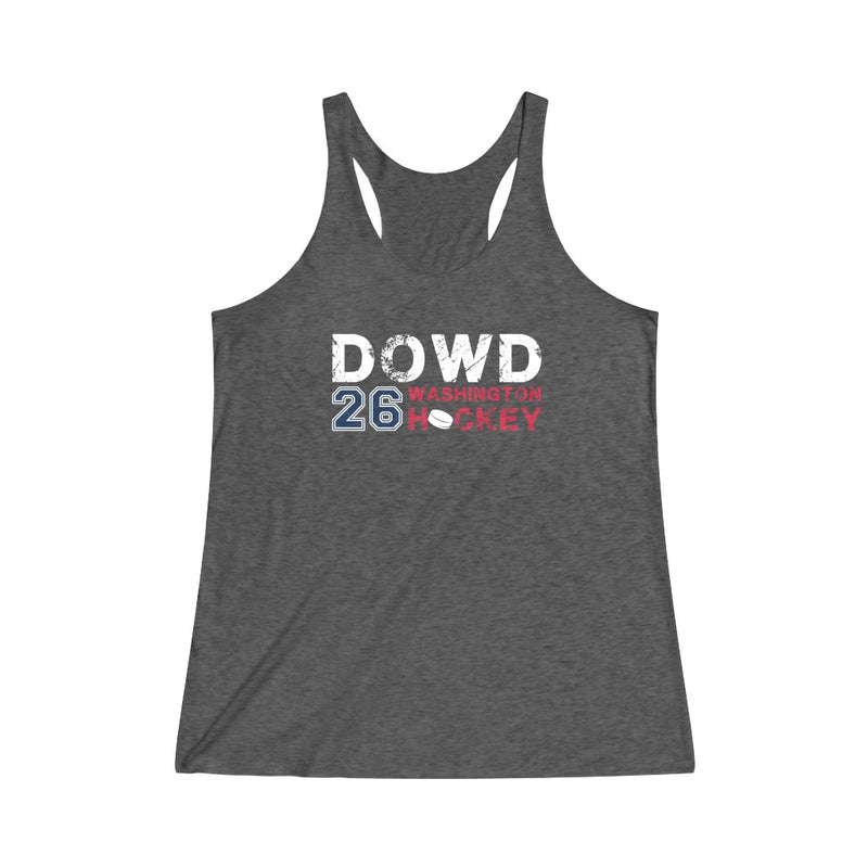 Dowd 26 Washington Hockey Women's Tri-Blend Racerback Tank Top