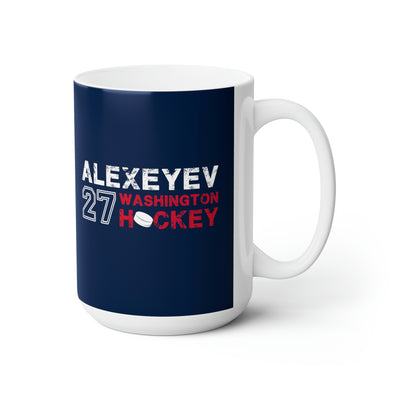 Alexeyev 27 Washington Hockey Ceramic Coffee Mug In Navy, 15oz