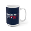 Fehervary 42 Washington Hockey Ceramic Coffee Mug In Navy, 15oz