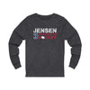 Jensen 3 Washington Hockey Unisex Jersey Long Sleeve Shirt