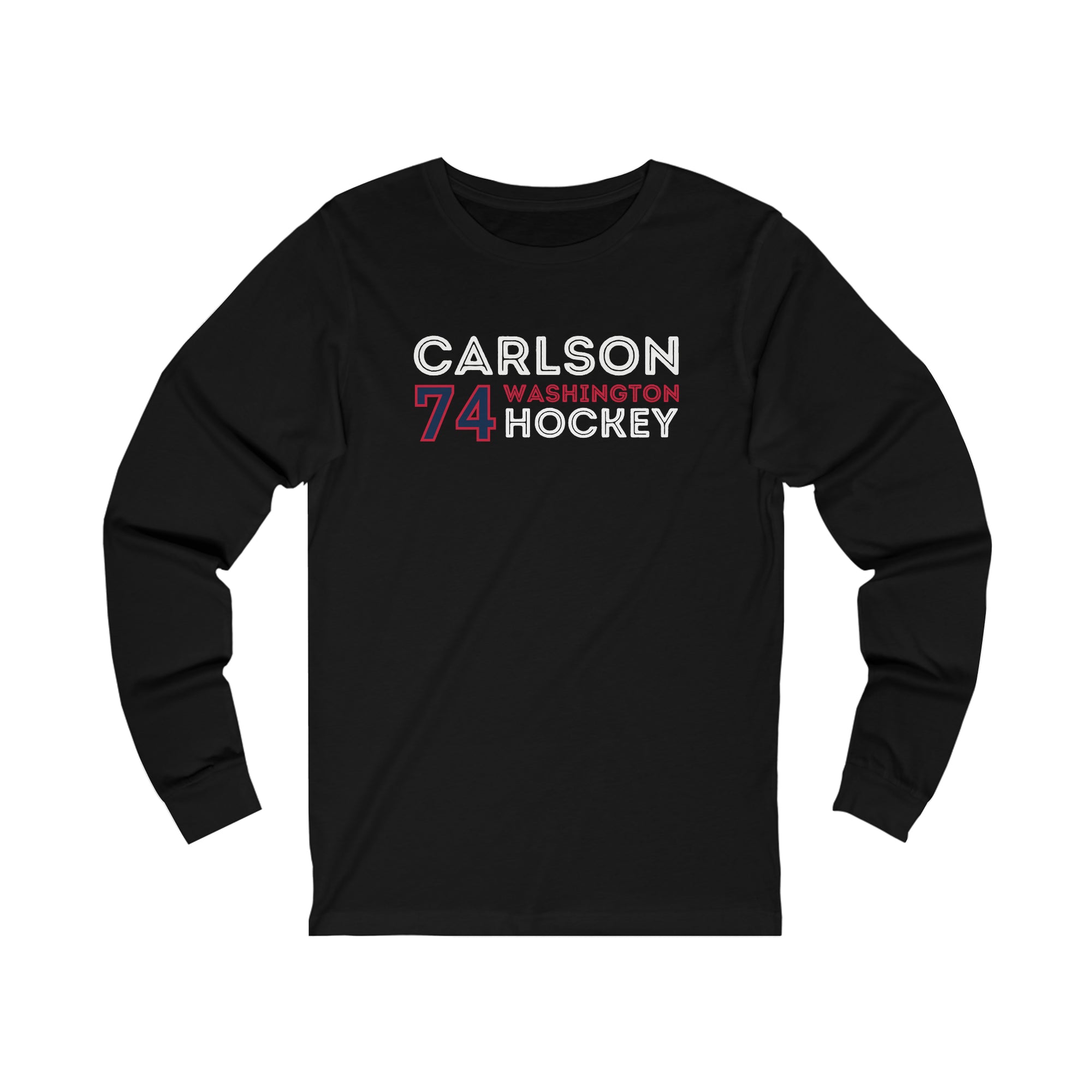 Carlson 74 Washington Hockey Grafitti Wall Design Unisex Jersey Long Sleeve Shirt