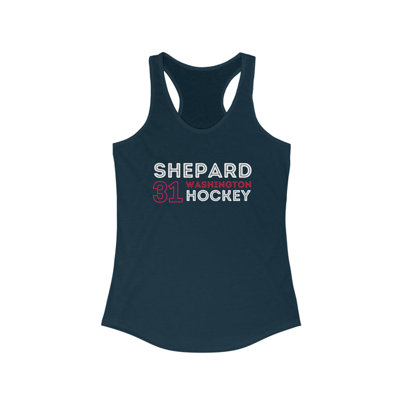 Shepard 31 Washington Hockey Grafitti Wall Design Women's Ideal Racerback Tank Top