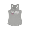 Wilson 43 Washington Hockey Grafitti Wall Design Women's Ideal Racerback Tank Top