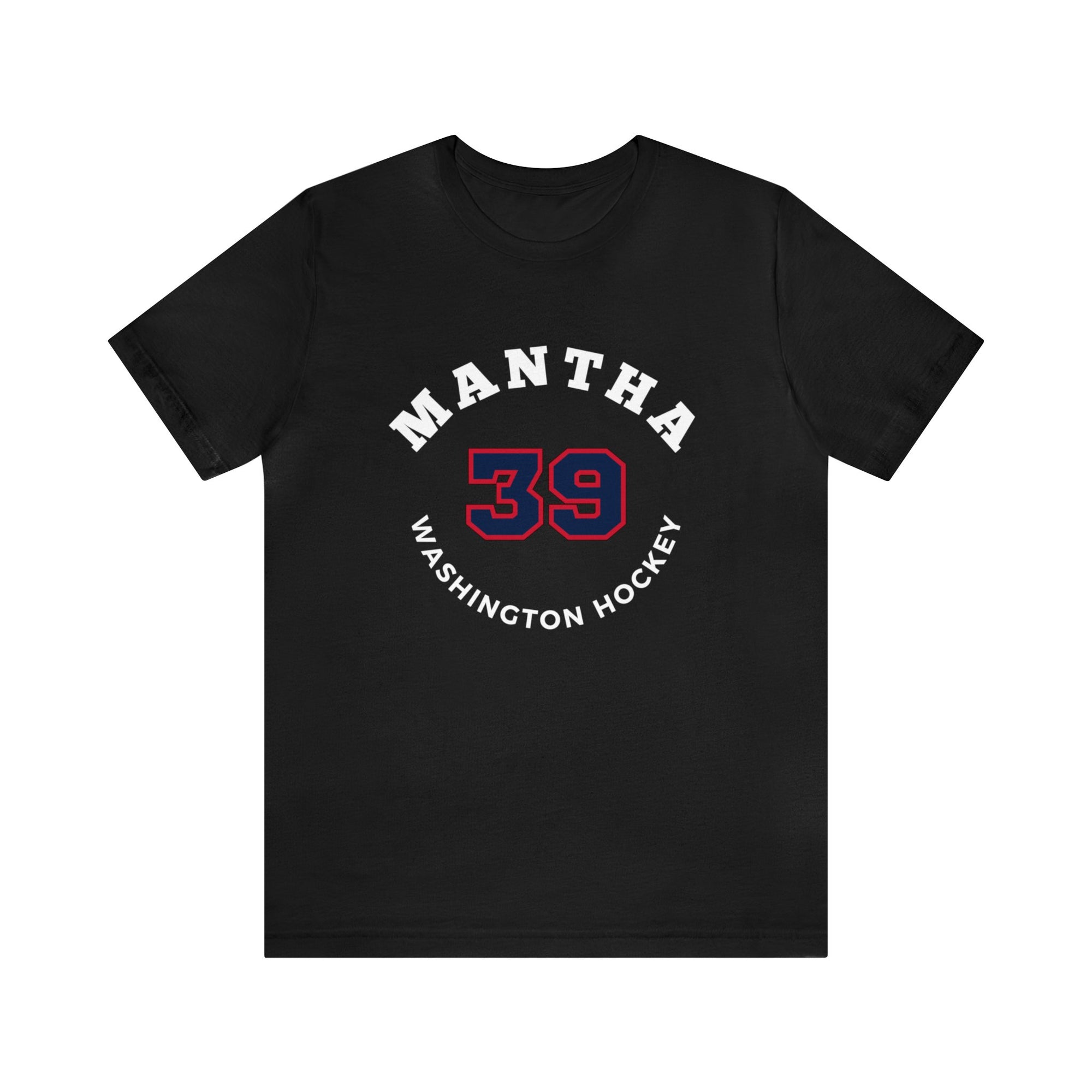 Mantha 39 Washington Hockey Number Arch Design Unisex T-Shirt