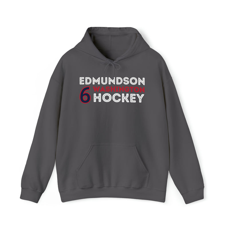 Edmundson 6 Washington Hockey Grafitti Wall Design Unisex Hooded Sweatshirt