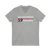 Backstrom 19 Washington Hockey Grafitti Wall Design Unisex V-Neck Tee