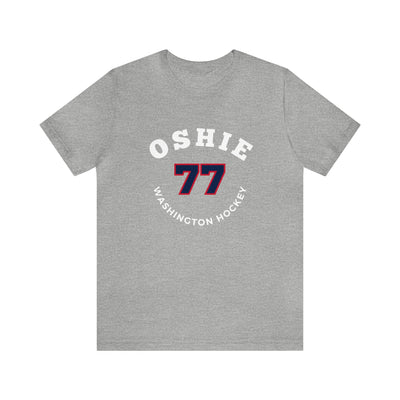 Oshie 77 Washington Hockey Number Arch Design Unisex T-Shirt