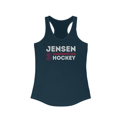 Jensen 3 Washington Hockey Grafitti Wall Design Women's Ideal Racerback Tank Top