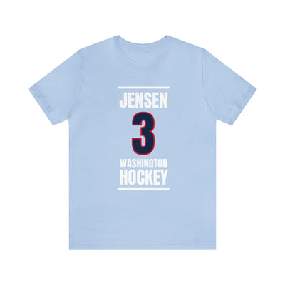 Jensen 3 Washington Hockey Navy Vertical Design Unisex T-Shirt