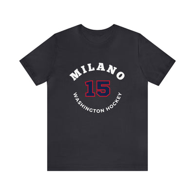 Milano 15 Washington Hockey Number Arch Design Unisex T-Shirt