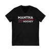 Mantha 39 Washington Hockey Grafitti Wall Design Unisex V-Neck Tee