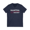 Mantha 39 Washington Hockey Grafitti Wall Design Unisex V-Neck Tee