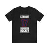 Strome 17 Washington Hockey Navy Vertical Design Unisex T-Shirt