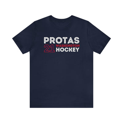 Protas 21 Washington Hockey Grafitti Wall Design Unisex T-Shirt