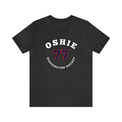 Oshie 77 Washington Hockey Number Arch Design Unisex T-Shirt