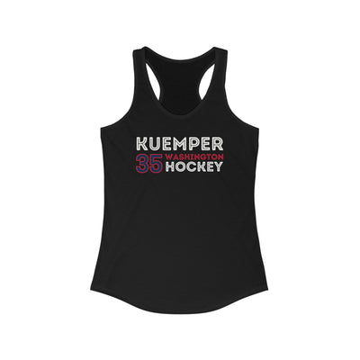 Kuemper 35 Washington Hockey Grafitti Wall Design Women's Ideal Racerback Tank Top