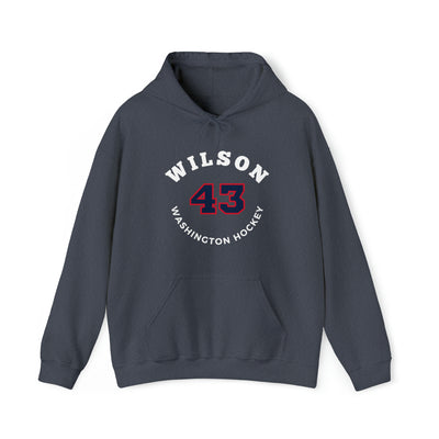 Wilson 43 Washington Hockey Number Arch Design Unisex Hooded Sweatshirt