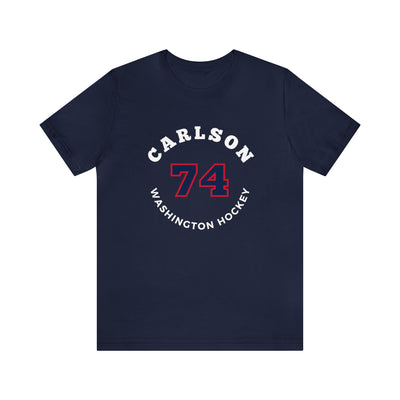 Carlson 74 Washington Hockey Number Arch Design Unisex T-Shirt