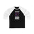 van Riemsdyk 57 Washington Hockey Navy Vertical Design Unisex Tri-Blend 3/4 Sleeve Raglan Baseball Shirt