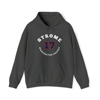 Strome 17 Washington Hockey Number Arch Design Unisex Hooded Sweatshirt
