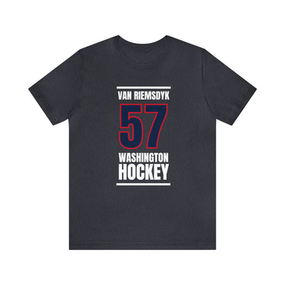 van Riemsdyk 57 Washington Hockey Navy Vertical Design Unisex T-Shirt
