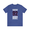 Kuznetsov 92 Washington Hockey Navy Vertical Design Unisex T-Shirt