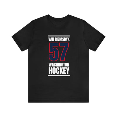 van Riemsdyk 57 Washington Hockey Navy Vertical Design Unisex T-Shirt