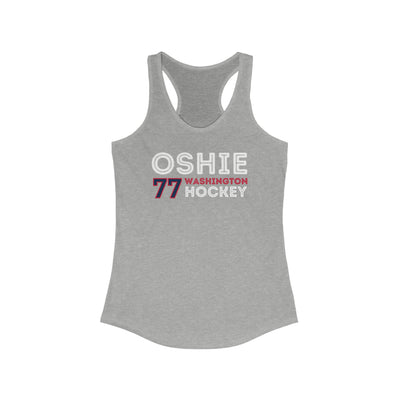 Oshie 77 Washington Hockey Grafitti Wall Design Women's Ideal Racerback Tank Top
