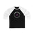 Edmundson 6 Washington Hockey Number Arch Design Unisex Tri-Blend 3/4 Sleeve Raglan Baseball Shirt