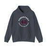 Fehervary 42 Washington Hockey Number Arch Design Unisex Hooded Sweatshirt