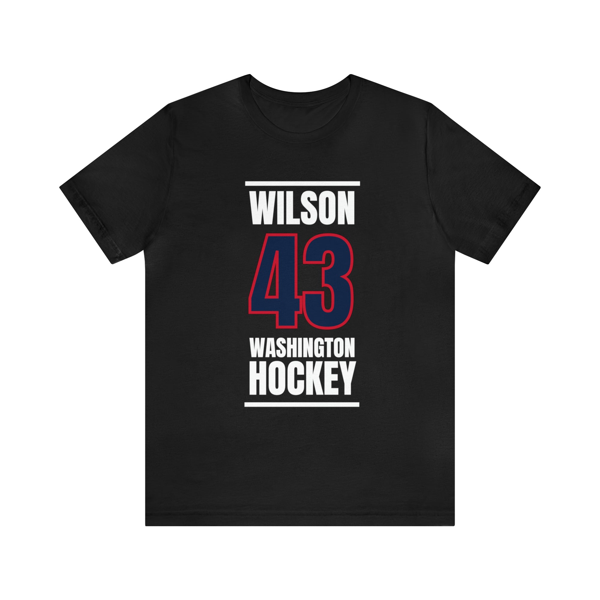 Wilson 43 Washington Hockey Navy Vertical Design Unisex T-Shirt