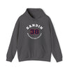 Sandin 38 Washington Hockey Number Arch Design Unisex Hooded Sweatshirt