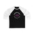Fehervary 42 Washington Hockey Number Arch Design Unisex Tri-Blend 3/4 Sleeve Raglan Baseball Shirt