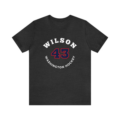 Wilson 43 Washington Hockey Number Arch Design Unisex T-Shirt
