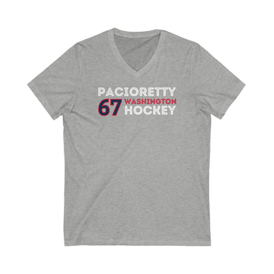 Pacioretty 67 Washington Hockey Grafitti Wall Design Unisex V-Neck Tee