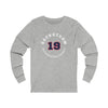 Backstrom 19 Washington Hockey Number Arch Design Unisex Jersey Long Sleeve Shirt