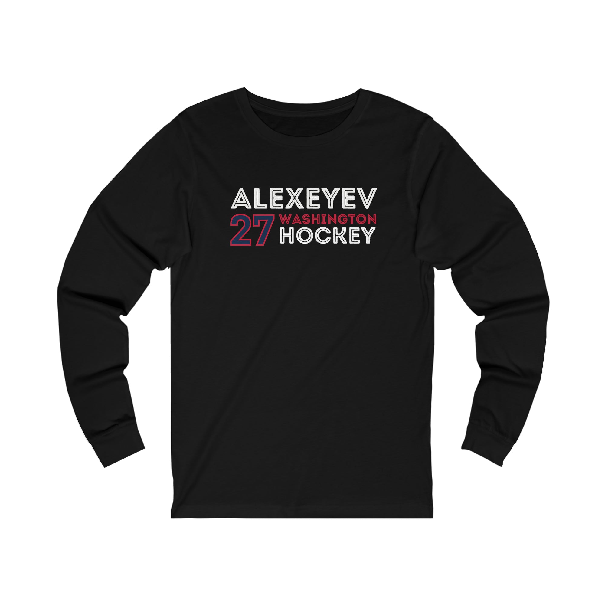 Alexeyev 27 Washington Hockey Grafitti Wall Design Unisex Jersey Long Sleeve Shirt