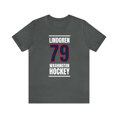 Lindgren 79 Washington Hockey Navy Vertical Design Unisex T-Shirt