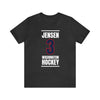 Jensen 3 Washington Hockey Navy Vertical Design Unisex T-Shirt