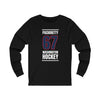 Pacioretty 67 Washington Hockey Navy Vertical Design Unisex Jersey Long Sleeve Shirt